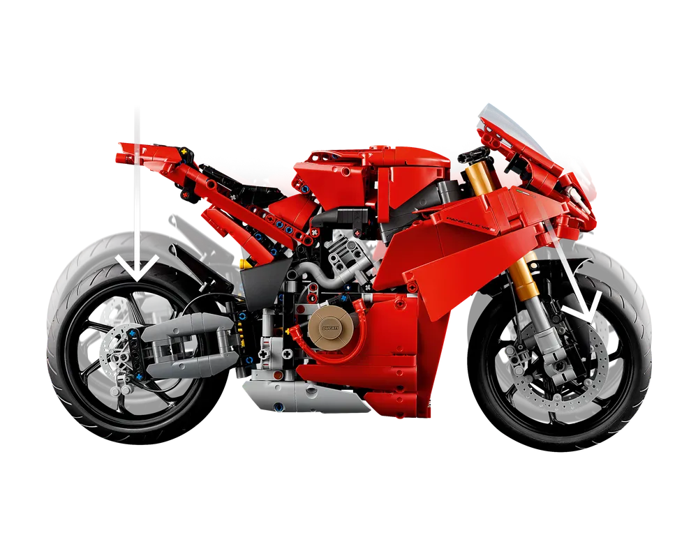 LEGO Technic 42202 - Ducati Panigale V4 S Motorcycle - Authentic LEGO Set Image 6