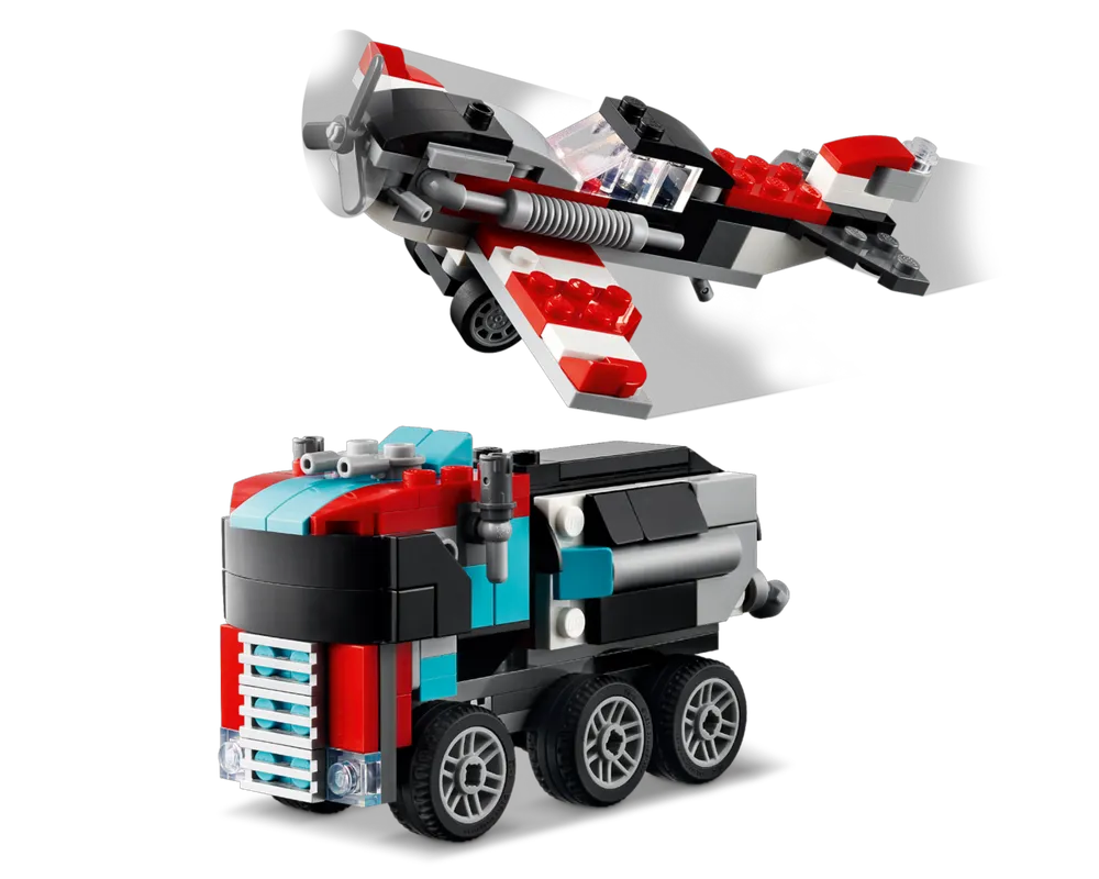 LEGO Creator 31146 - Flatbed Truck with Helicopter - Authentic LEGO Set Image 6