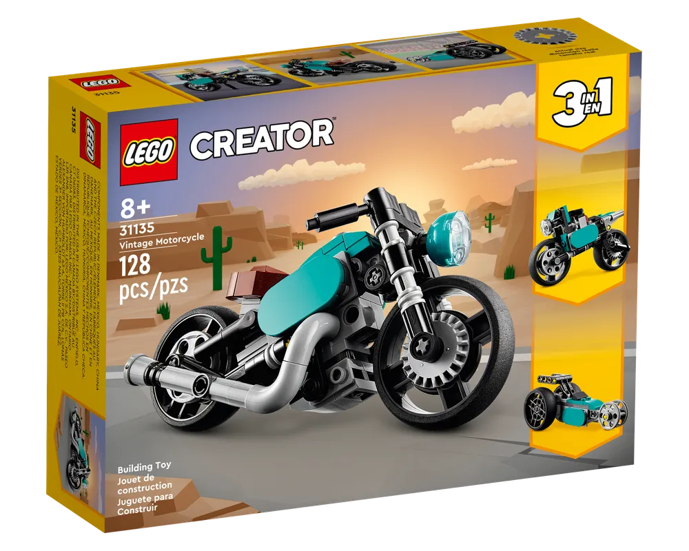 LEGO Creator 31135 - Vintage Motorcycle - Authentic LEGO Set Main Image