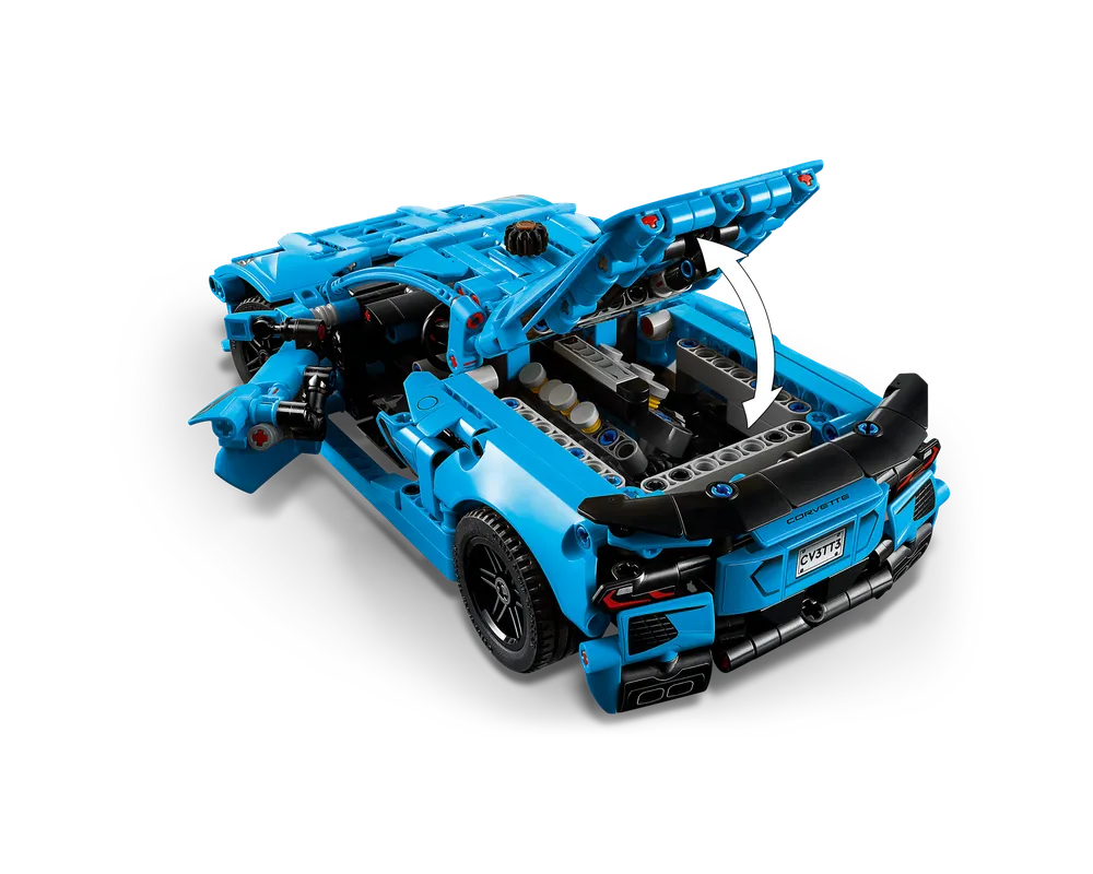 LEGO Technic 42217 - Chevrolet Corvette Stingray Blue - Authentic LEGO Set Image 17
