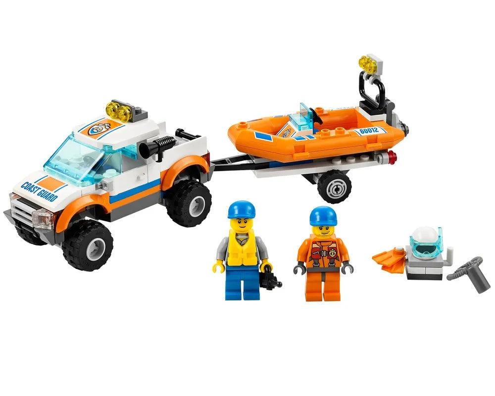 LEGO City 60012 - 4x4 & Diving Boat - Authentic LEGO Set Image 2