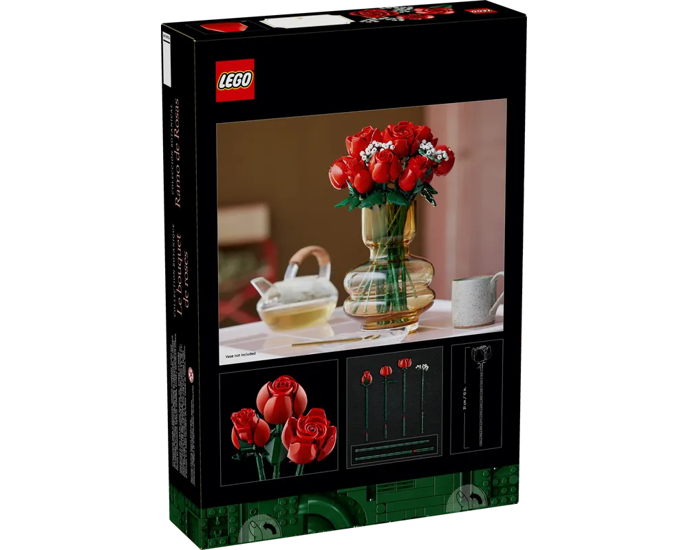 LEGO Botanicals 10328 - Bouquet of Roses - Authentic LEGO Set Image 7