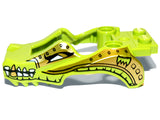 LEGO 11112pb01 Flywheel Fairing Crocodile Shape with Gold and White Crocodile Pattern - Main Product Image