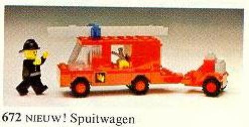 LEGO City 672 - Fire Engine With instructions - No box - Authentic LEGO Set Main Image