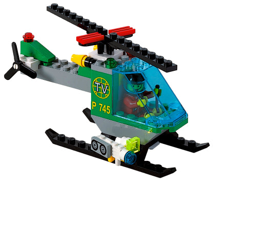 LEGO City 6425 - TV Chopper With instructions - No box - Authentic LEGO Set Main Image