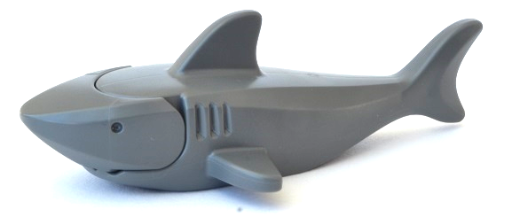 LEGO 14518c01 Shark with Rounded Nose and Debossed Gills and Eyes - Main Product Image