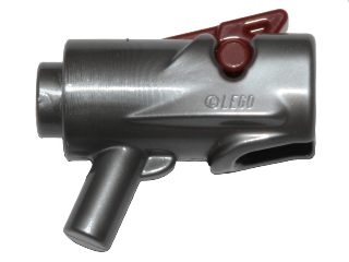 LEGO 15391c02 Minifigure, Weapon Gun, Mini Blaster / Shooter with Reddish Brown Trigger (15391 / 15392) - Main Product Image