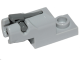 LEGO 15403c01 Projectile Launcher, 1 x 2 Mini Blaster / Shooter with Dark Bluish Gray Trigger (15403 / 15392) in Light Bluish Gray - Authentic LEGO Part