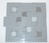 LEGO 15623pb001 Brick, Modified 16 x 16 x 2/3 with 1 x 4 Indentations and 1 x 4 Plate with Stones Pattern - Main Product Image