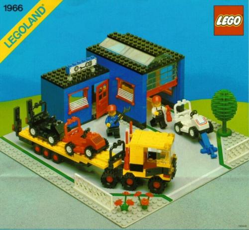 LEGO City 1966 - Car Repair Shop With instrcutions - No box - Authentic LEGO Set Main Image