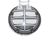 LEGO 18675pb10 Dish 6 x 6 Inverted with Bar Handle with Ninjago Mech Cockpit Pattern - Main Product Image