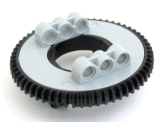 LEGO 18939c01 Technic Turntable 60 Tooth with Black Top (18939 / 18938u) (Undetermined Type) - Main Product Image