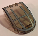 LEGO 18973pb08 Windscreen 6 x 4 x 1 1/3 Canopy Straight Sides with Gray Star Wars Skimmer Pattern - Main Product Image