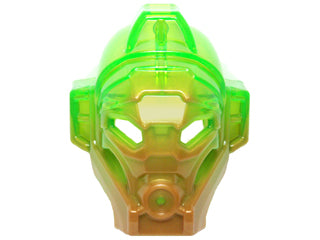 LEGO 19061pb01 Bionicle Mask of Jungle with Marbled Trans-Bright Green Pattern - Main Product Image