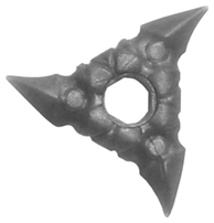 LEGO 19807a Minifigure, Weapon Shuriken Throwing Star with Textured Grips - Main Product Image
