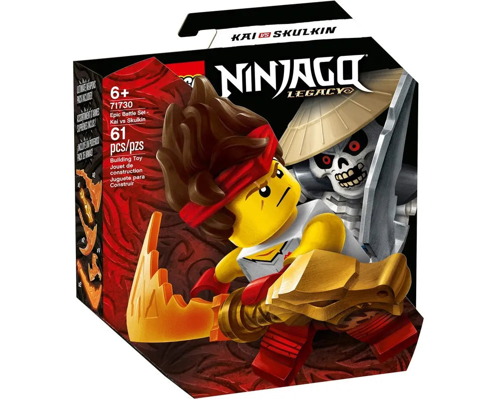 LEGO NINJAGO 71730 - Epic Battle Set - Kai vs Skulkin - Authentic LEGO Set Main Image