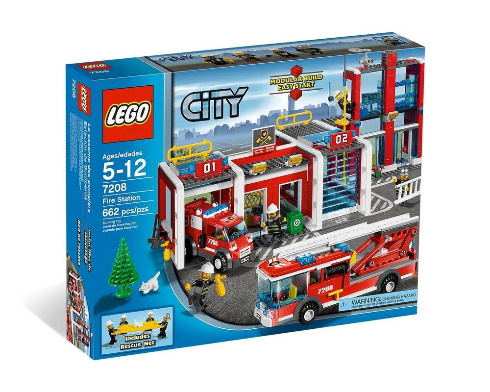 LEGO City 7208 - Fire Station - Authentic LEGO Set Main Image