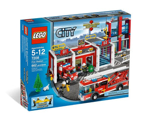 LEGO City 7208 - Fire Station - Authentic LEGO Set Main Image