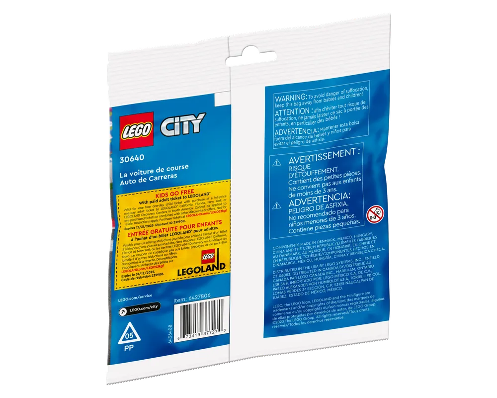 LEGO City 30640 - Race Car polybag - Authentic LEGO Set Image 3