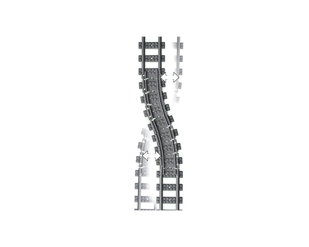 LEGO Train 60205 - Tracks and Curves - Authentic LEGO Set Image 6