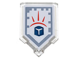 LEGO 22385pb022 Tile, Modified 2 x 3 Pentagonal with Nexo Power Shield Pattern - Force Field - Main Product Image