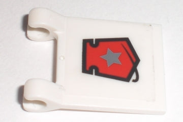 LEGO 2335pb057 Flag 2 x 2 Square with Space Police 3 Badge Pattern (Sticker) - Set 5969 - Main Product Image