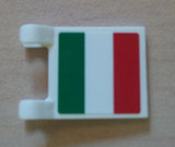 LEGO 2335pb078 Flag 2 x 2 Square with Italian Flag Pattern on One Side (Sticker) - Set 8423, 8679 - Main Product Image