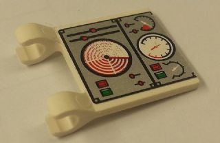 LEGO 2335pb128 Flag 2 x 2 Square with Gauges, Switches, Sliders and Lights Pattern (Sticker) - Set 7944 - Main Product Image