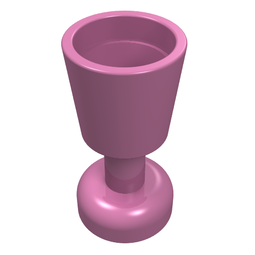 LEGO 2343 Minifigure, Utensil Goblet in Dark Pink - Authentic LEGO Part