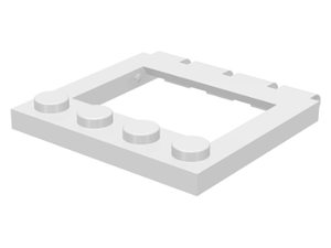 LEGO 2349 Hinge Vehicle Roof 4 x 4 Sunroof in White - Authentic LEGO Part