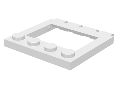 LEGO 2349 Hinge Vehicle Roof 4 x 4 Sunroof in White - Authentic LEGO Part