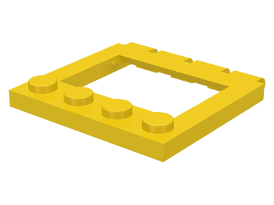 LEGO 2349 Hinge Vehicle Roof 4 x 4 Sunroof in Yellow - Authentic LEGO Part