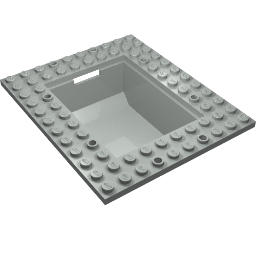 LEGO 2374 Container, Boat Cargo Loading Plate 10 x 12 with 6 x 8 Tub - Main Product Image