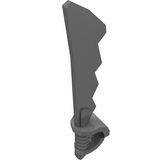 LEGO 23984 Minifigure, Weapon Sword, Cutlass Serrated with Skull Hand Guard in Pearl Dark Gray - Authentic LEGO Part