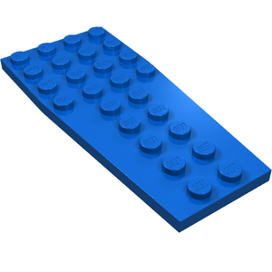 LEGO 2413 Wedge, Plate 4 x 9 without Stud Notches in Blue - Authentic LEGO Part