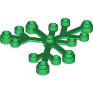 LEGO 2417 Plant Leaves 6 x 5 in Green - Authentic LEGO Part