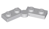 LEGO 2429c01 Hinge Plate 1 x 4 Swivel (2429 / 2430) in Light Bluish Gray - Authentic LEGO Part