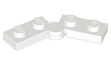 LEGO 2429c01 Hinge Plate 1 x 4 Swivel (2429 / 2430) in White - Authentic LEGO Part
