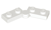 LEGO 2429c01 Hinge Plate 1 x 4 Swivel (2429 / 2430) in White - Authentic LEGO Part