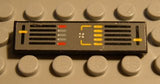 LEGO 2431pb0034 Tile 1 x 4 with Dark Gray Background, Yellow and  Controls Pattern (Sticker) - Set 8448 - Main Product Image
