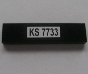 LEGO 2431pb0086 Tile 1 x 4 with 'KS 7733' Pattern (Sticker) - Set 7733 - Main Product Image