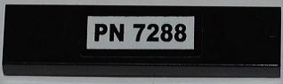 LEGO 2431pb0242 Tile 1 x 4 with 'PN 7288' Pattern (Sticker) - Set 7288 - Main Product Image
