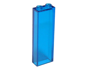 LEGO 2454 Brick 1 x 2 x 5 in Trans-Dark Blue - Authentic LEGO Part