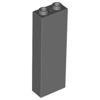 LEGO 2454 Brick 1 x 2 x 5 in Dark Bluish Gray - Authentic LEGO Part