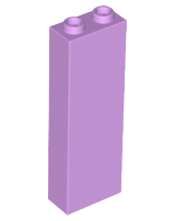 LEGO 2454 Brick 1 x 2 x 5 in Medium Lavender - Authentic LEGO Part