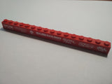 LEGO 2465pb23R Brick 1 x 16 with 'SPARK PLUX', 'TURBO load', 'car glass', 'SUBSOUND Limiter', 'Super Fast', 'ENgyne' and 'SPHERE' Pattern (Sticker) - Set 8184 - Main Product Image