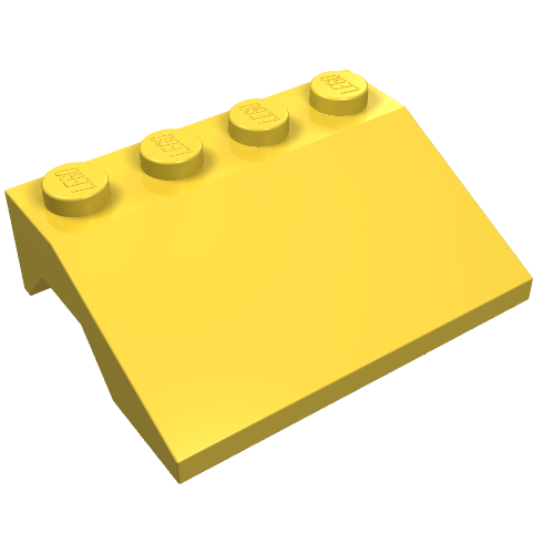 LEGO 2513 Vehicle, Mudguard 3 x 4 Slope in Yellow - Authentic LEGO Part