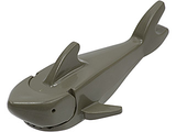 LEGO 2547c01 Shark with Pointed Nose and Debossed Eyes in Dark Gray - Authentic LEGO Part