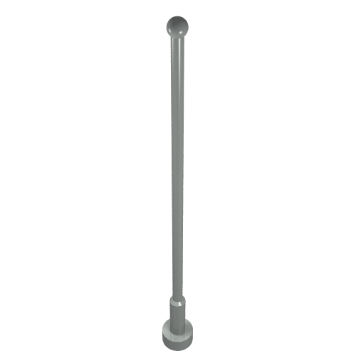 LEGO 2569 Antenna Whip 8H in Light Gray - Authentic LEGO Part