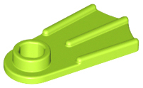 LEGO 2599a Minifigure Footgear Flipper in Lime - Authentic LEGO Part